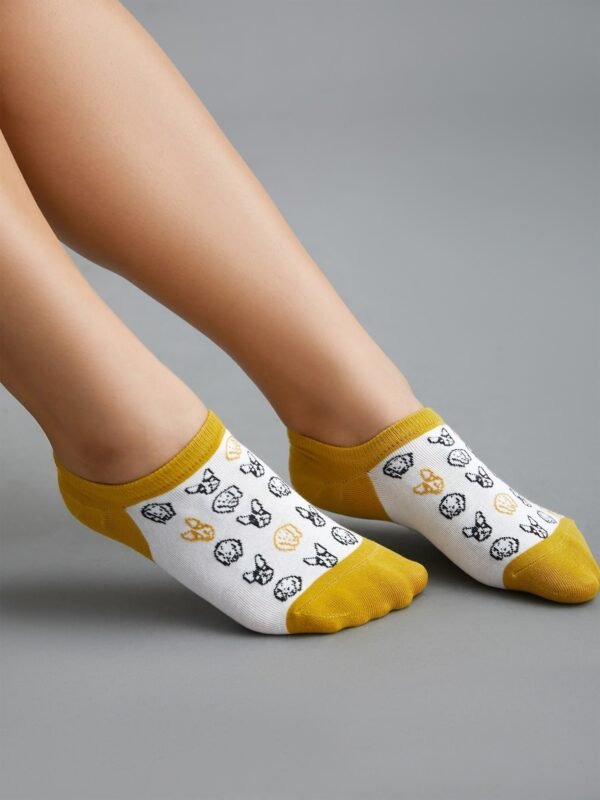Print Color Contrast Socks