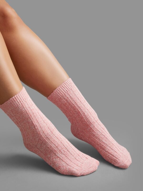 5pairs Plain Textured Mid-Calf Socks