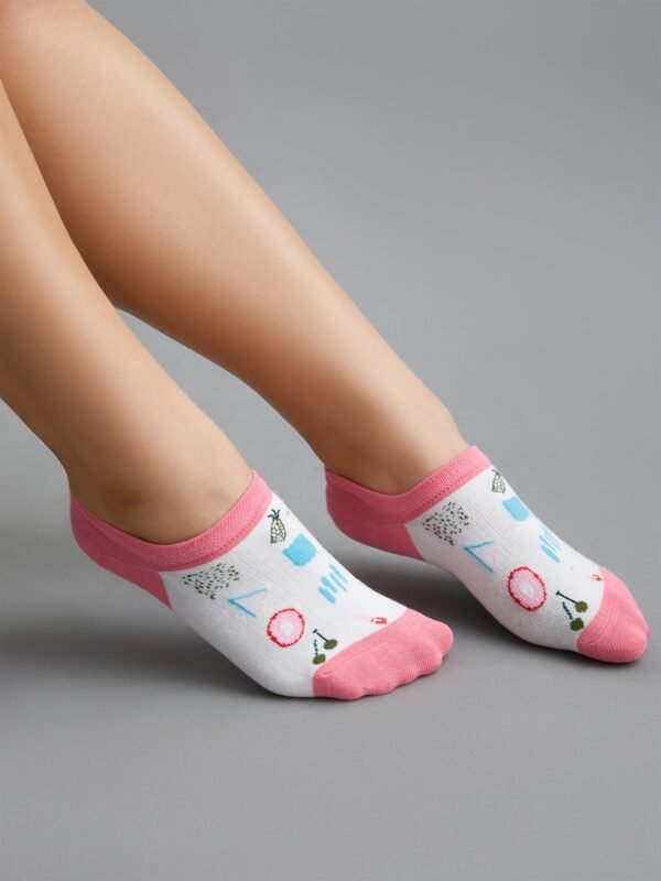 Print Color Contrast Socks