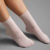 3 pairs Plain Textured Mid-Calf Socks