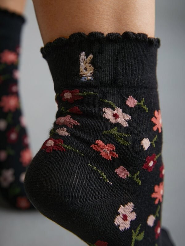 3 Pairs Ditsy Floral Mid-Calf Socks