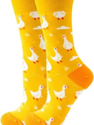 Fun Colorful Socks Patterned Funky Happy Women Crew Cute Sock Combed Cotton Stockings