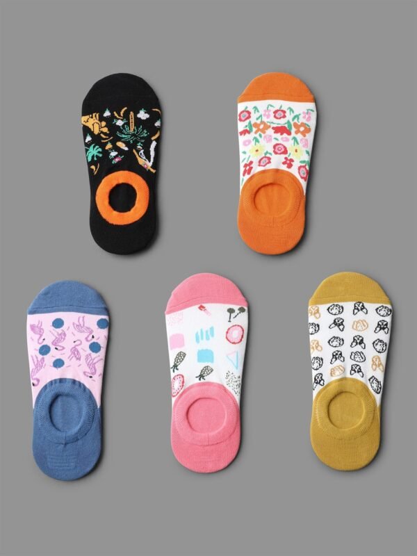 Print Color Contrast Socks