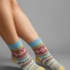 3 Pairs Geometric Textured Socks