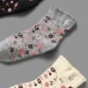 3 Pairs Ditsy Floral Mid-Calf Socks