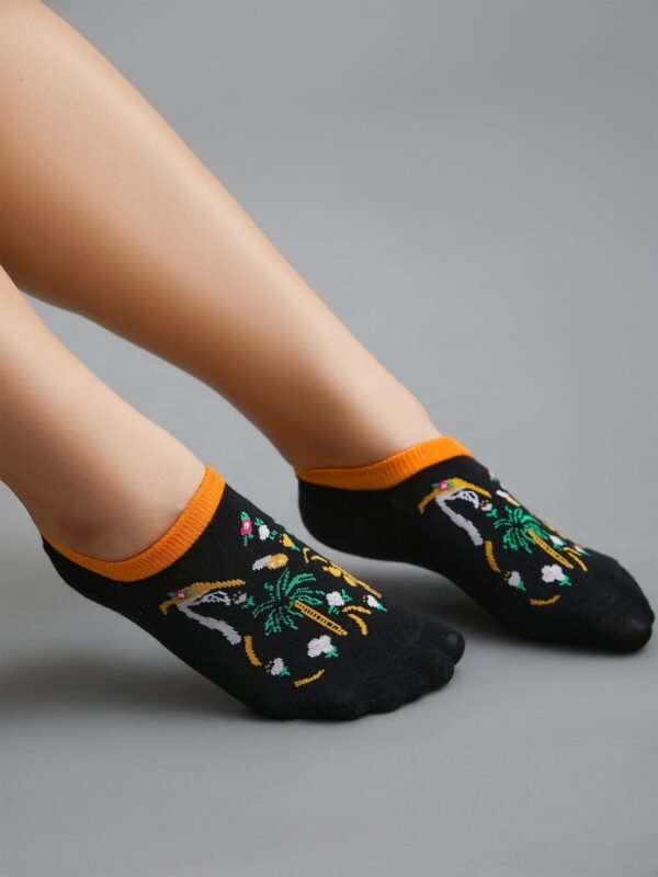 Print Color Contrast Socks