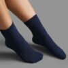 3 pairs Plain Textured Mid-Calf Socks