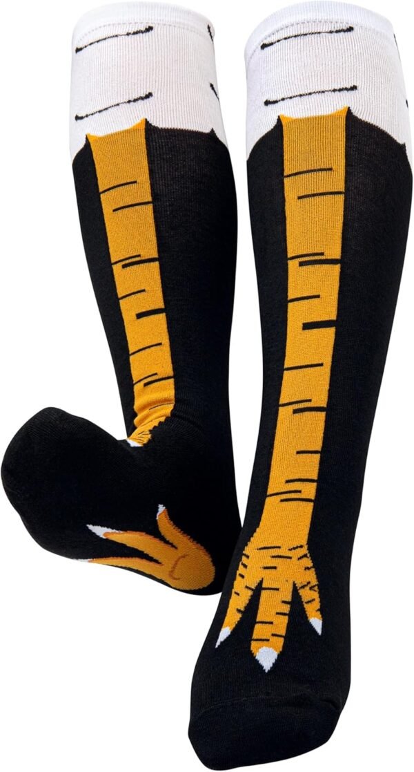 Funny Crazy 3D Chicken Feet Socks for Women Men, Gag Novelty Socks Gifts