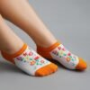 Print Color Contrast Socks