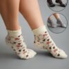 3 Pairs Ditsy Floral Mid-Calf Socks