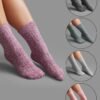 5pairs Plain Textured Mid-Calf Socks
