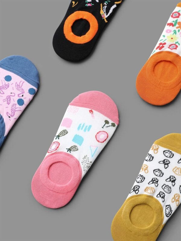 Print Color Contrast Socks