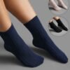 3 pairs Plain Textured Mid-Calf Socks