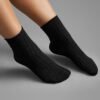 3 pairs Plain Textured Mid-Calf Socks